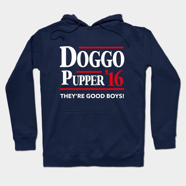 Doggo Pupper 2016 Hoodie by dumbshirts